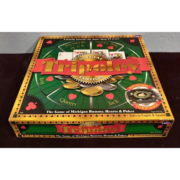 Vtg Tripoley Special Edition Game Complete Rotating Turntable Cadaco 2000 - Picture 12 of 16